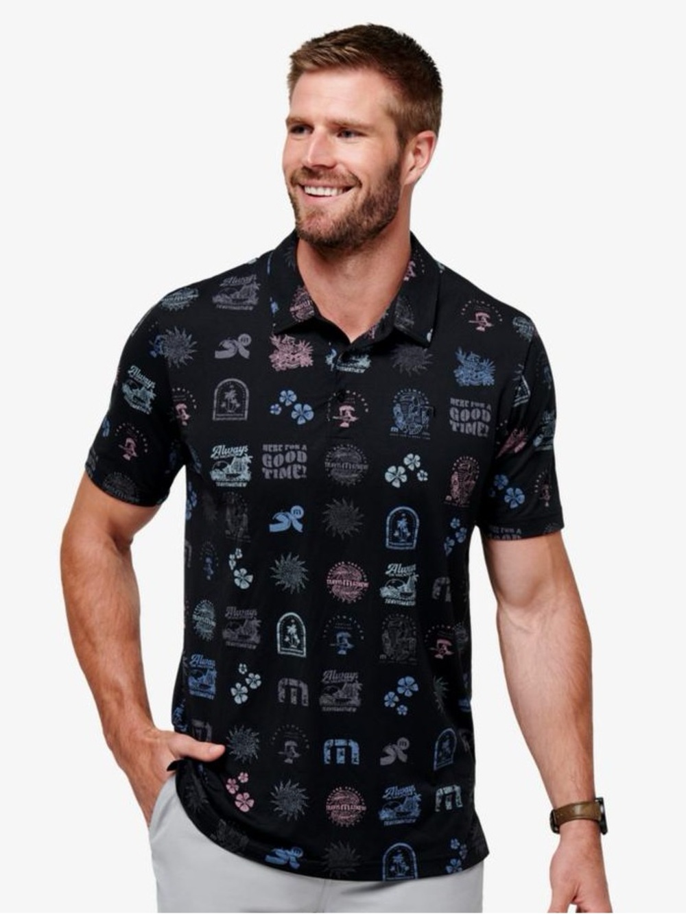 Travis Matthew Tourist Season Polo Size XL